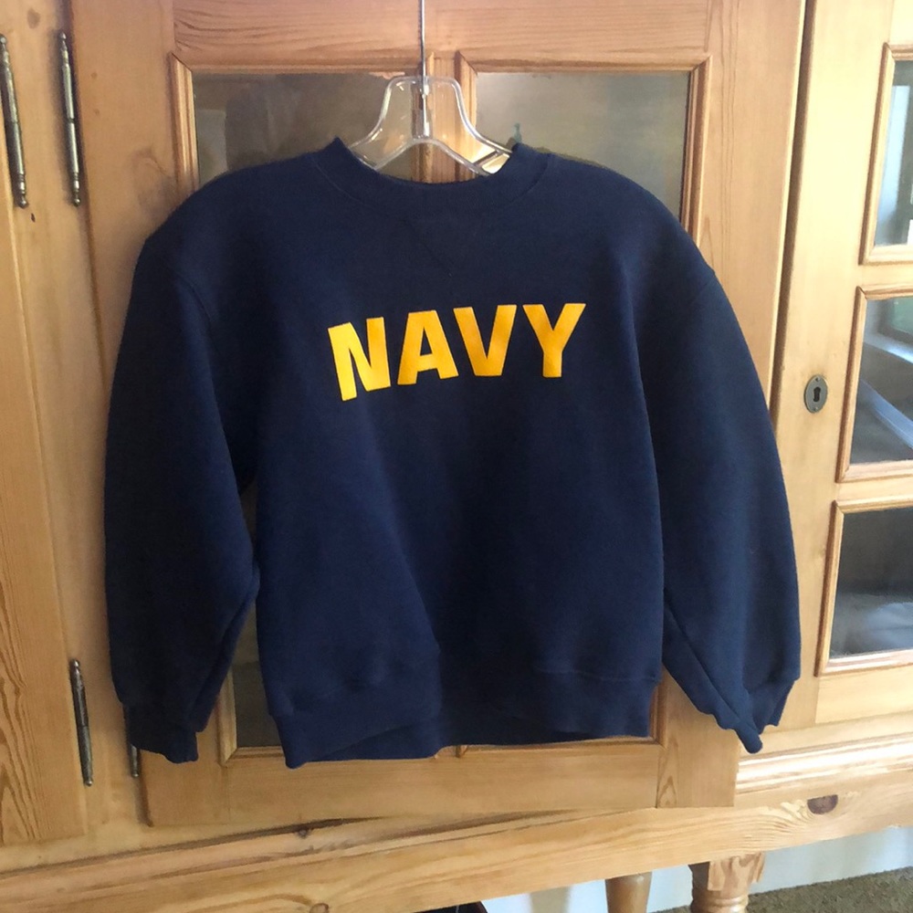 Navy sweatshirt